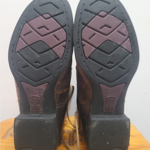 Mens 9.5EE Ariat Heritage Lacer Roper Western Boots - Picture 6 of 7